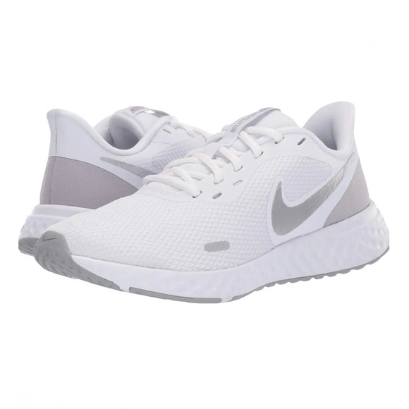 Nike Other - Nike Revolution 5 Sneakers Running Shoes Lace White Pure Platinum Mesh Unisex